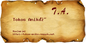 Tokos Anikó névjegykártya